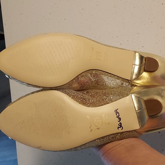 NWOT Nina gold kitten heels 10.5 M - Picture 7 of 8